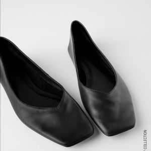 Square toe Zara flats